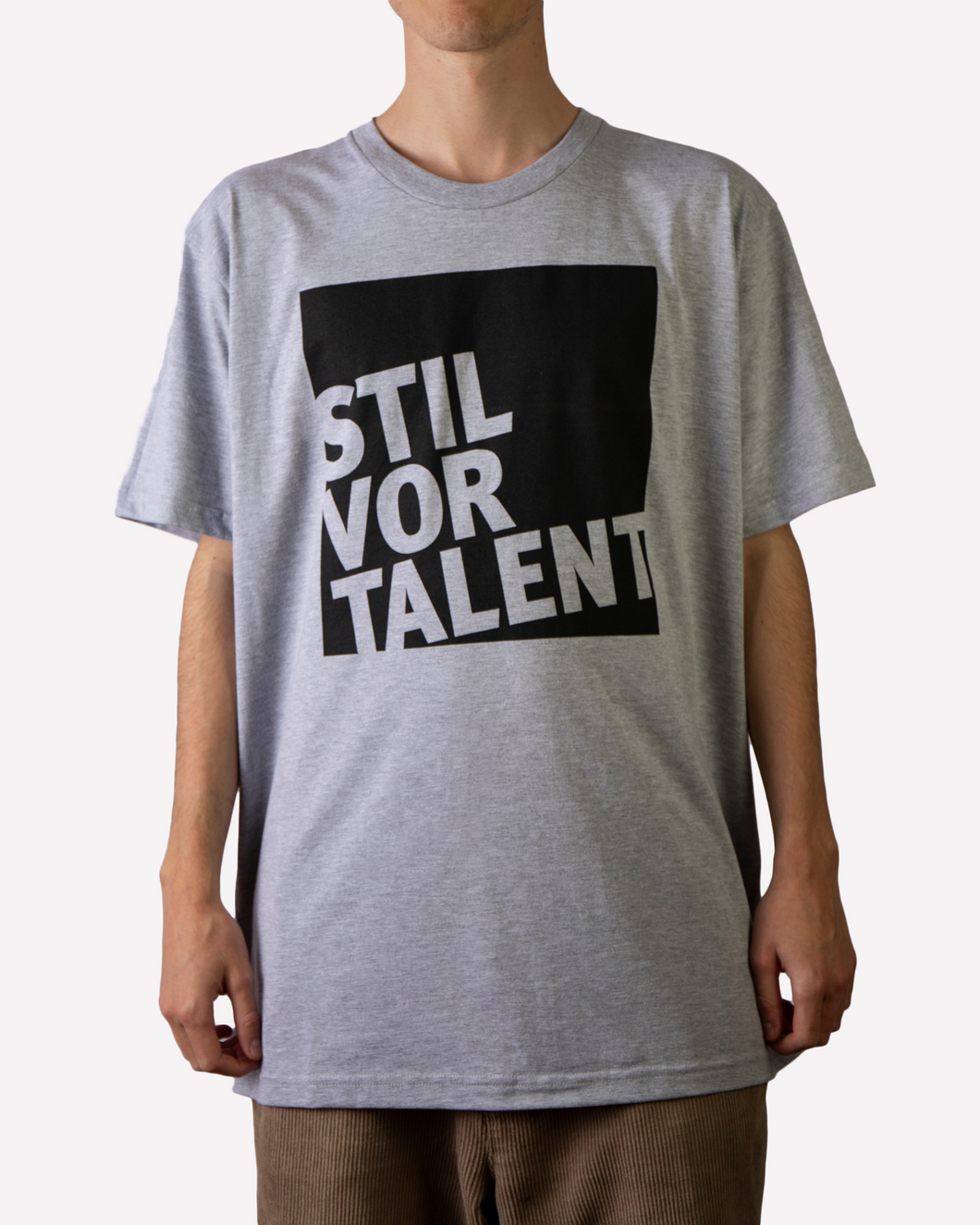 Stil vor Talent Black Logo Shirt Heather Grey