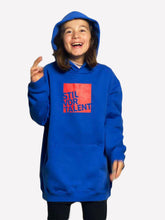 Load image into Gallery viewer, Stil vor Talent Kids Blue Hoodie Red Logo

